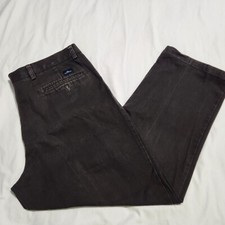 Dockers Men's Classic Fit Pleated Pants W 36 L 28 Black