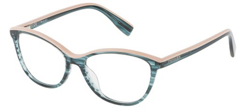 Occhiali da Vista Trussardi VTR034 Striped Green 53/16/140 donna | eBay