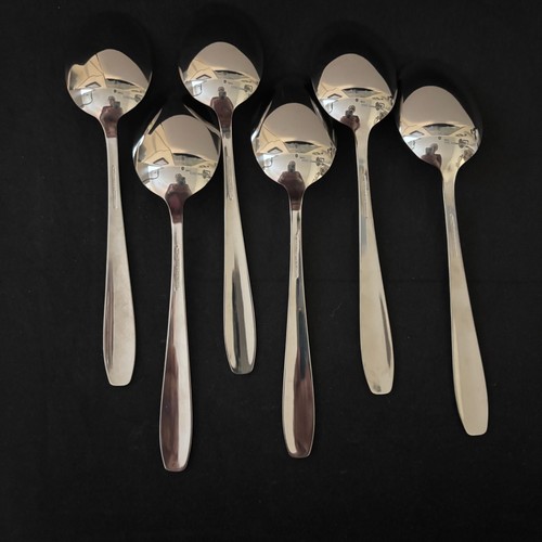 Wallace Stainless WAS31 Flatware 15 Pieces Swirl Glossy Lot Fork Spoon Knife - Picture 5 of 14