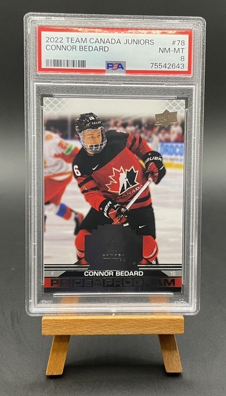 2022 Upper Deck Team Canada Juniors #78 Connor Bedard PSA 8