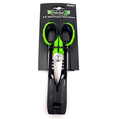 #ad Vim Tools WS55 Multi Purpose Work Shears with plastic belt sheath $32.91