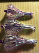 High Percentage Salmon Trolling Flies Old School Series Pack Of 3- 4” Rigged