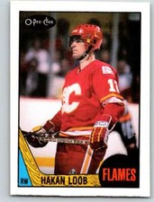 1987-88 O-Pee-Chee #208 Hakan Loob NM-MT Flames J2M