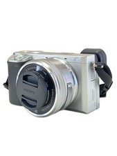 Sony Mirrorless DSLR Camera 6400 ILCE-6400Y Double Zoom Lens Kit Silver Used