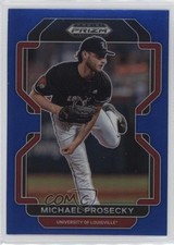 2022 Panini Prizm Draft Picks Blue Prizm Michael Prosecky #PDP176 0u66
