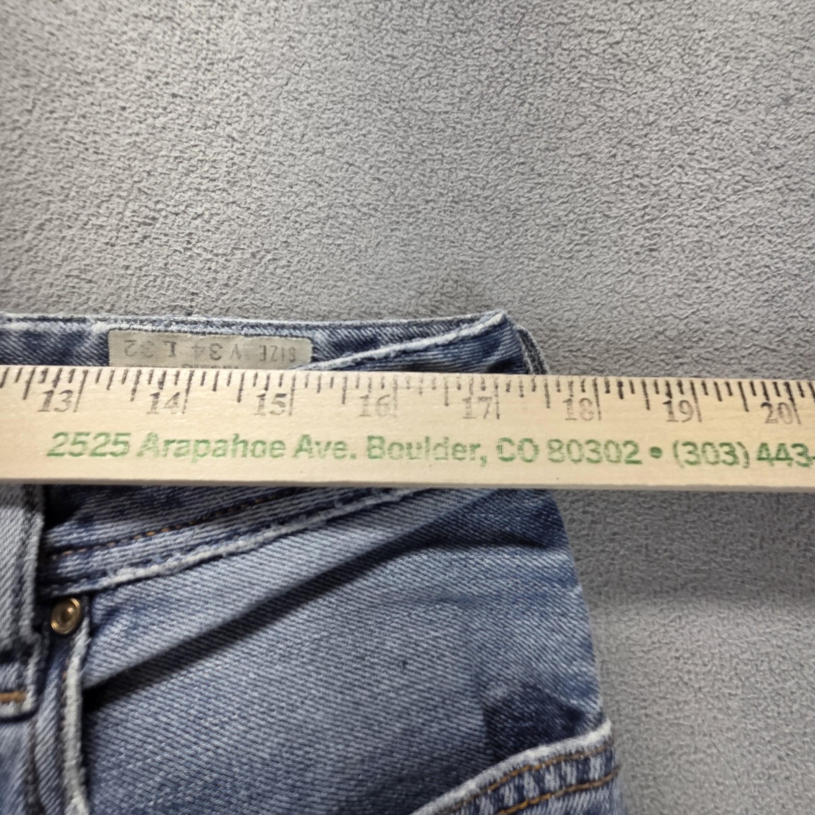 Diesel Zatiny Jeans Mens 34x32 Altered Hem Blue Bootcut 008J4 image 3
