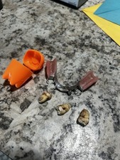 Vintage Dentures, Lower Partial False Teeth    c. 1980s  Dental Oddities