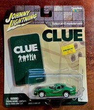 Johnny Lightning Clue 1999 Dodge Viper Mr. Green WHITE LIGHTNING 🔥🔥🔥🔥🔥