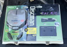 Vintage Sony Discman D-E307CK Portable CD Player ESP Car Kit AC Adapter C VIDEO