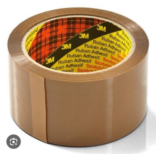 3M Buff 75mmX66m Scotch Parcel Tape - 24 Rolls Brown Per Box - Picture 1 of 1