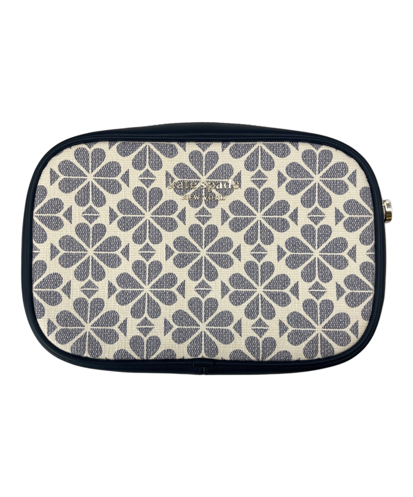 Kate Spade Flower Coated Canvas Shoulder Bag Women Used Authentic thumbnail 2