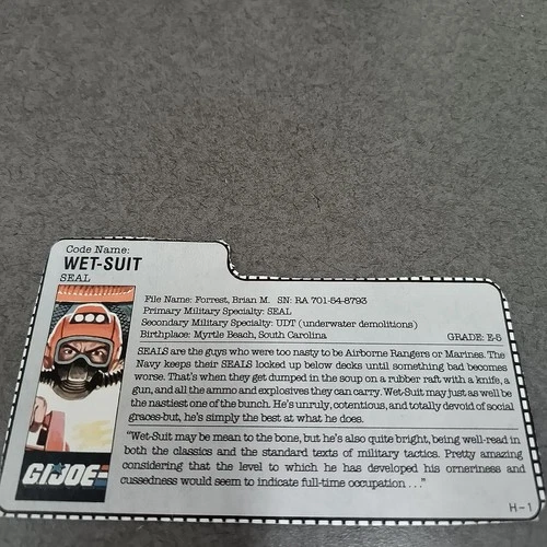 G.I. Joe File Card Wet-Suit