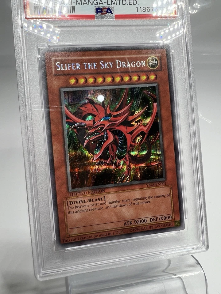 Slifer the Sky Dragon YMA PSA 8 Secret Rare Ani-Manga Promo #EN001 Yugioh 2004 - Image 3 of 4