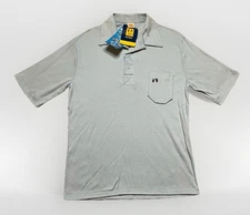 Vintage Hang Ten Deadstock Blue Polo Shirt NWT Mens Medium