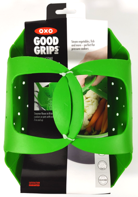 #ad OXO Soft Works Silicone Pressure Cooker or Standard Pot Steamer Insert NWT $8.00