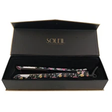 Soleil Professional Flat Iron Rose Ceramic Magnetized Plates Hair Straighter
