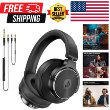 Wired Over Ear Headphones, Studio Monitor  Mixing DJ Headphones with 50mm Ne...