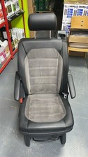 Seat VW T6 T6.1 Multivan Caravelle black leather grey alcantara swivel rear seat