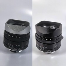 Metal Square Bayonet Lens Hood With Metal Cap for VOIGTLANDER NOKTON 35mm f1.Ik