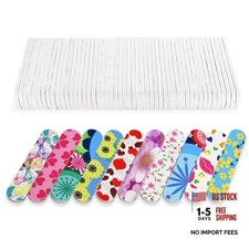 Mini limas de uñas (50 paquetes), colorido esmero 50 piezas colorido 180 grano 3,6 pulgadas