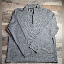 Rhone Men's XL Commuter Quarter Zip Pullover Grey