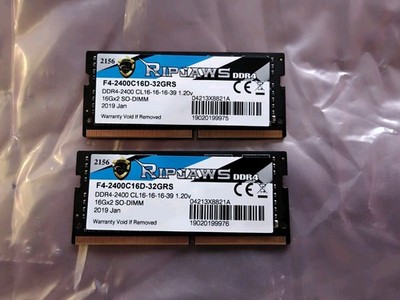 G. SKILL F4-2400C16D-32GRS 32GB SO-DIMM DDR4 2400 Laptop Memory