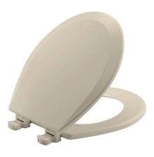 Bemis 500EC 146 Round Closed-Front Toilet Seat and Lid with Quick Release Almond