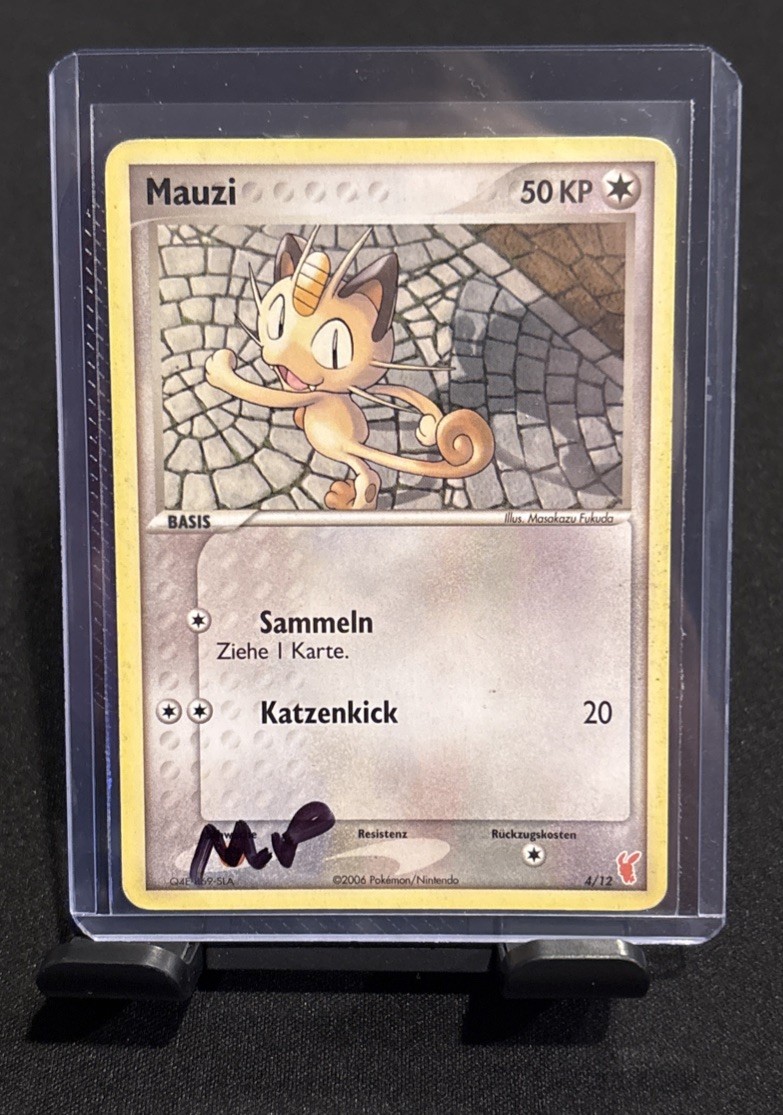 [GERMAN] Meowth 69/112 FireRed & LeafGreen Pokemon 4/12 Stamped Low Pop