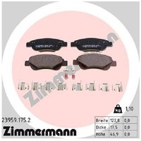 Bremsbelagsatz Scheibenbremse FüR Peugeot 107 PM PN 05 Bis 14 Zimmermann Neu CFA