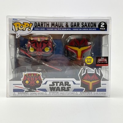 Funko Pop Star Wars Darth Maul & Gar Saxon 2 Pack TargetCon 2023 GITD Exclusive