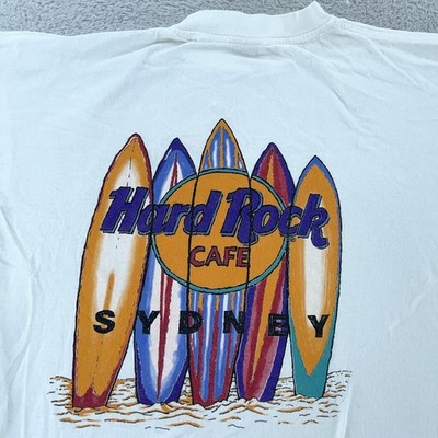 Vintage Hard Rock Cafe Sydney Shirt Mens Large Australia Beach Surfboard 90s Tee
