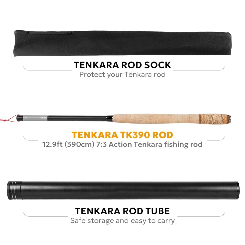 Tenkara Rod,Telescopic Fly Fishing Rod 30T Carbon Fiber with Rod Carrying Case - Image 2 of 4