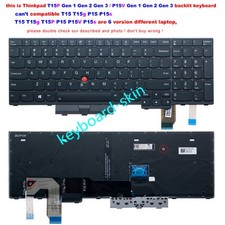 New US Backlit Keyboard For Lenovo Thinkpad T15P / P15V Gen 1 Gen 2 Gen 3 laptop