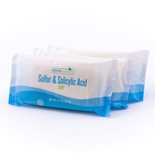 Dermaharmony Sulfur and Salicylic Acid Bar Soap 3.7 oz 3 Bars