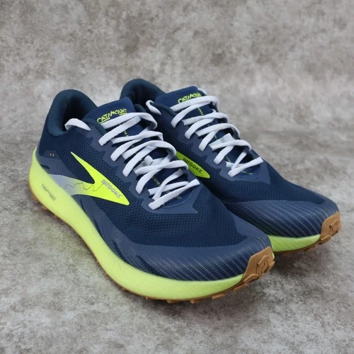 Brooks Catamount Trail Shoes Running Sneakers Blue Peacoat Nightlife Mens Sz 12