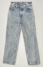 Vintage Levi  s Jeans Youth Size 8 Slim Light Wash USA Made READ