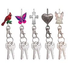 - Women  s Bag Charm Key Finder, 5-Piece Bundle, Car Keychain with Hook and Lo...