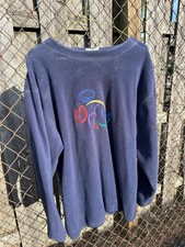 Vintage Walt Disney World Fleece Pullover Embroidered Size L