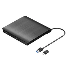 External CD Drive for Laptop, USB 3.0 -Portable CD/Player Burner Reader Write...