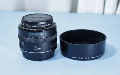 Canon EF 28mm F2.8 Wide Angle Prime Lens Tested Working Japan - Image 1 of 3