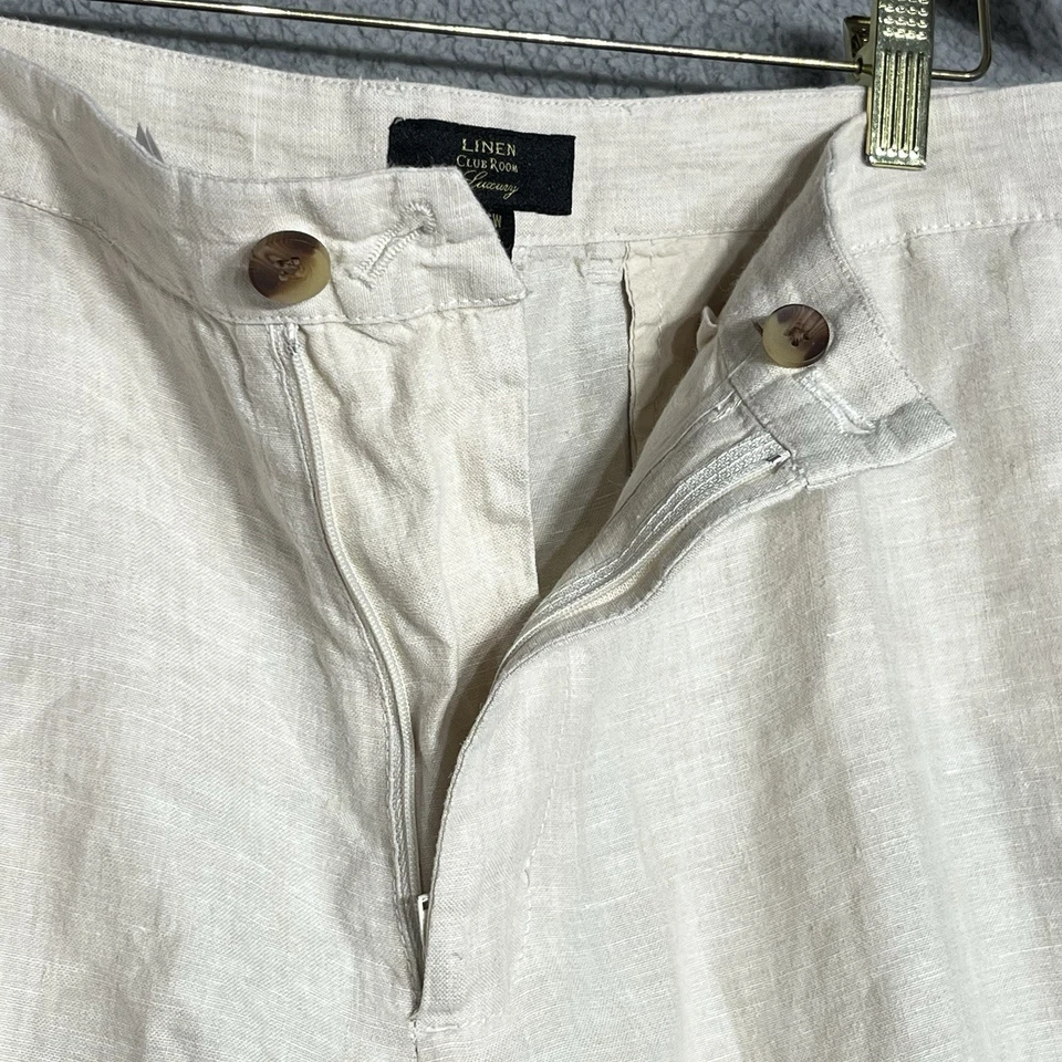 Club Room Luxury Men’s Pants 36X32 100% Linen Old Money Preppy - Image 2 of 4