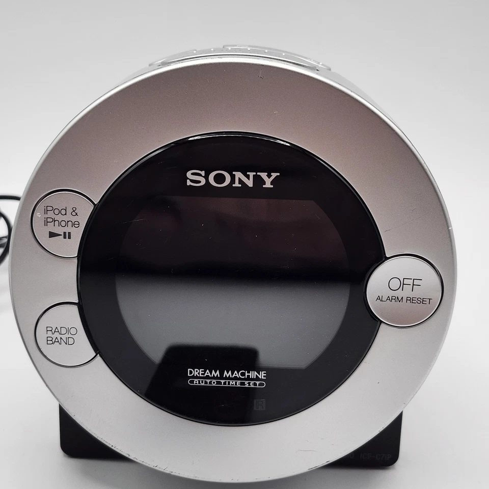 Sony Dream Machine ICF-C7IP AM/FM Radio Alarm Clock iPod Dock w/ Remote Tested - Image 4 of 4