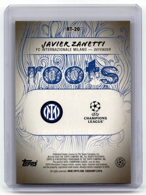 2025-26 Topps UEFA Club Competitions Soccer #RT-20 Javier Zanetti