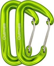 12Kn 3.2"X2" Heavy-Duty Carabiner Clips - Durable, Lightweight Aluminum Alloy Ca