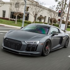 Vorsteiner Vrs Aero Carbon Fiber Front Spoiler 2x2 Glossy Fits Audi R8 2017