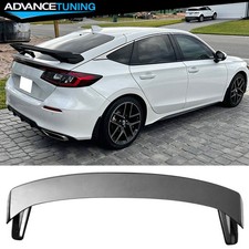 Fits 22-26 Honda Civic Hatchback HPD Style Carbon Fiber Print Trunk Spoiler ABS