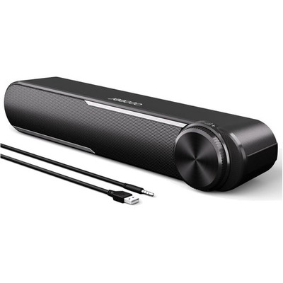 PC Lautsprecher, Soundbar, USB, Stereo, 10W, Bluetooth, Tragbar, Schwarz