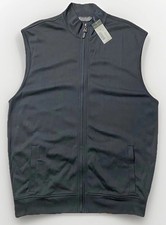 Daniel Cremieux Gray Full Zip Golf Vest Men s Size L Signature Collection NWT