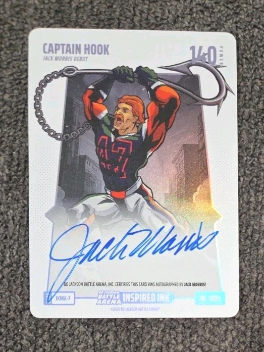 Bo Jackson Battle Arena Captain Hook Jack Morris Debut Inspired Ink Auto ??