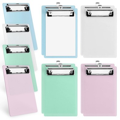 Mini Clipboards 12 PCS 4.7x7 Inch A6 Plastic Colorful Pocket Memo Size Set Mix